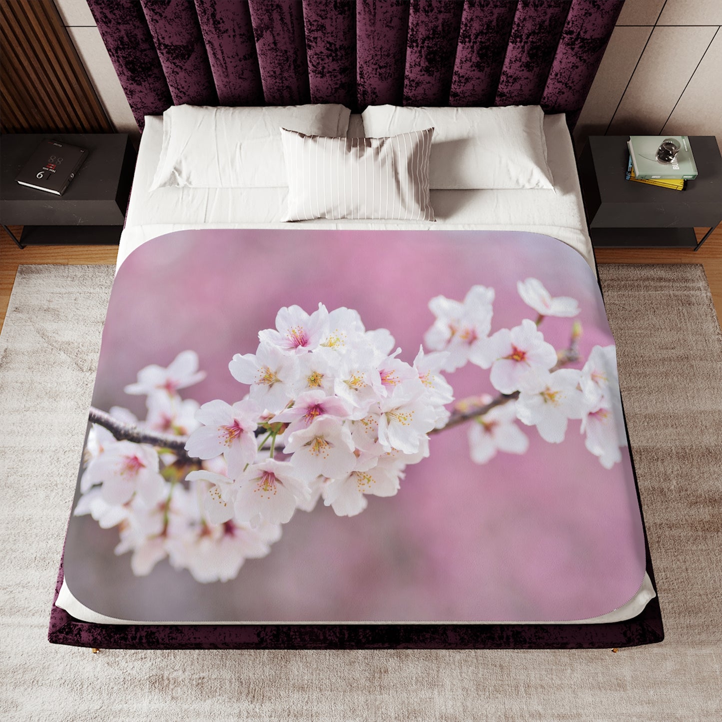 Floral Sherpa Blanket