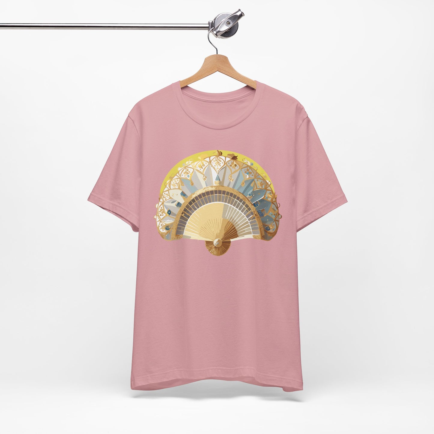 Fan shirt, Shirt with Fan, Tee Shirt with Gold Blower