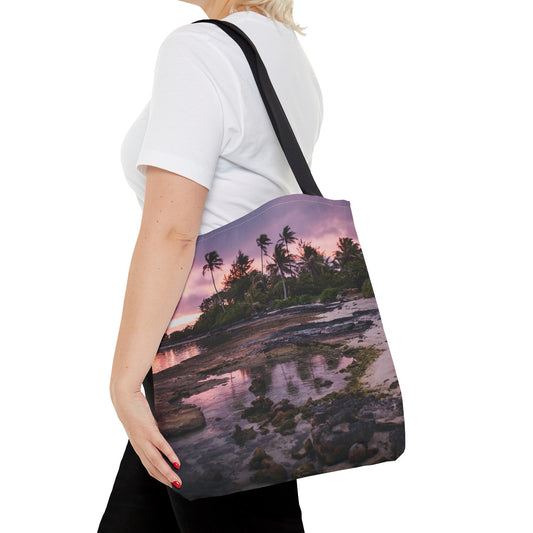 Canvas Bag with Beach Prints