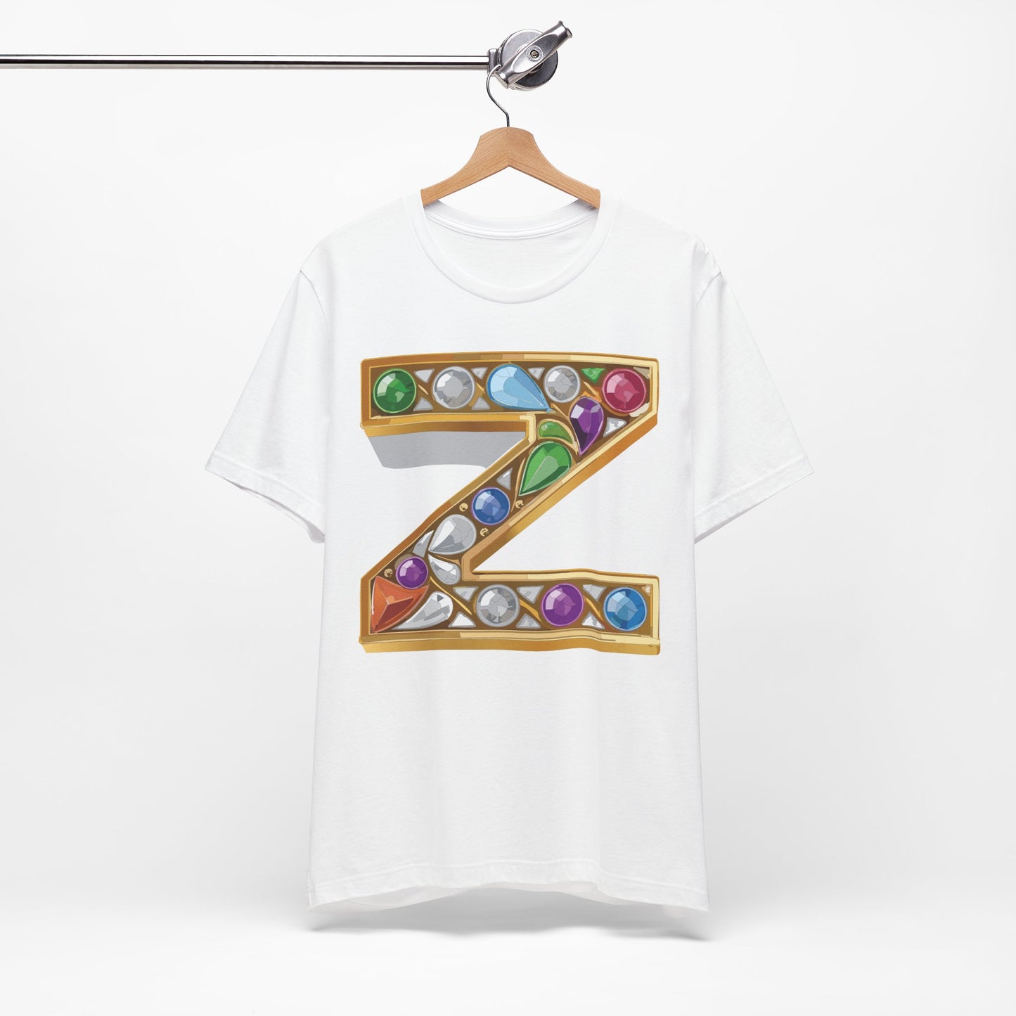 Letter Shirt, Shirt with Letters, Tee Shirt with Gold Letter, Shirt with Antique Letters