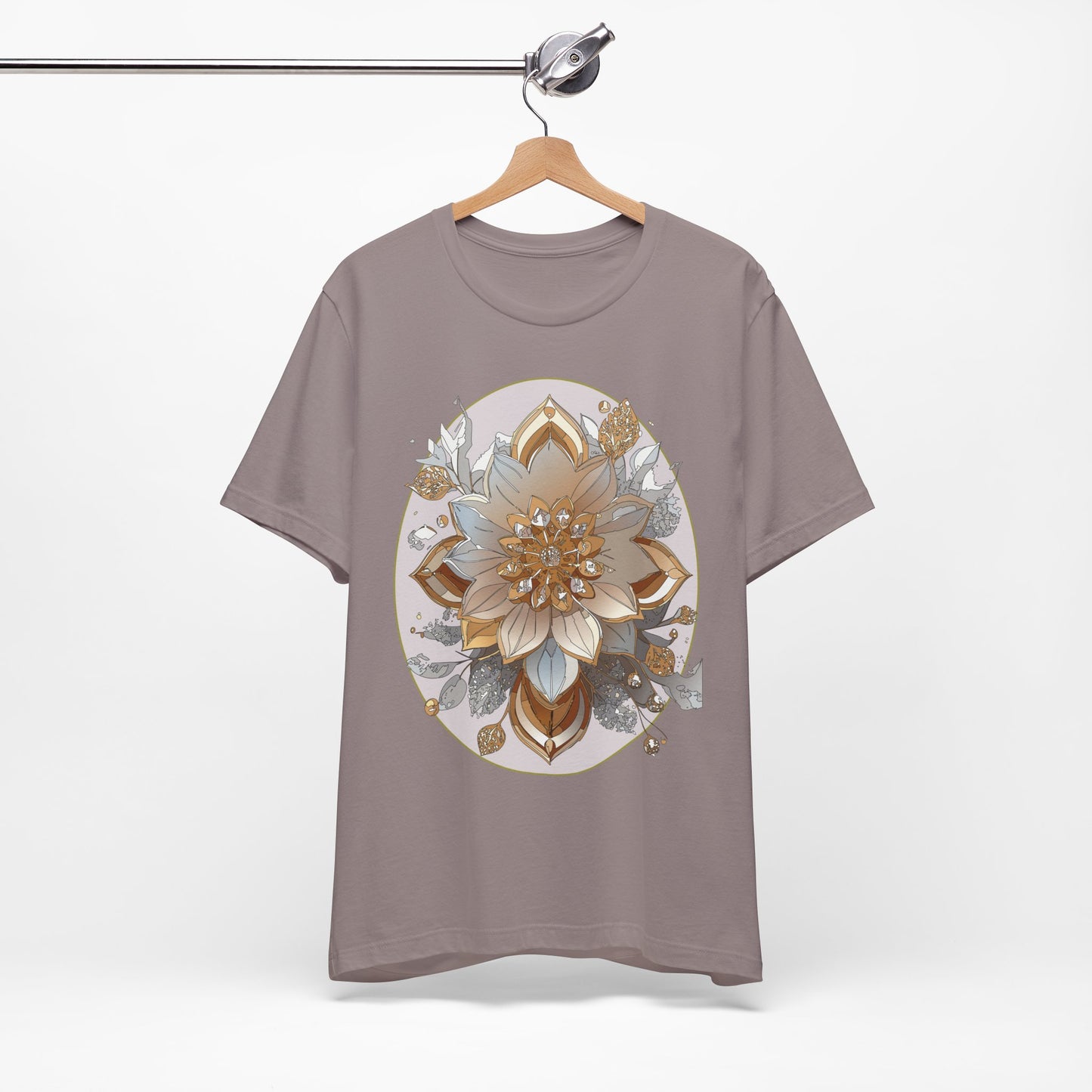 Floral Shirt, Flower Shirt, Tee Shirt with Antique Flower