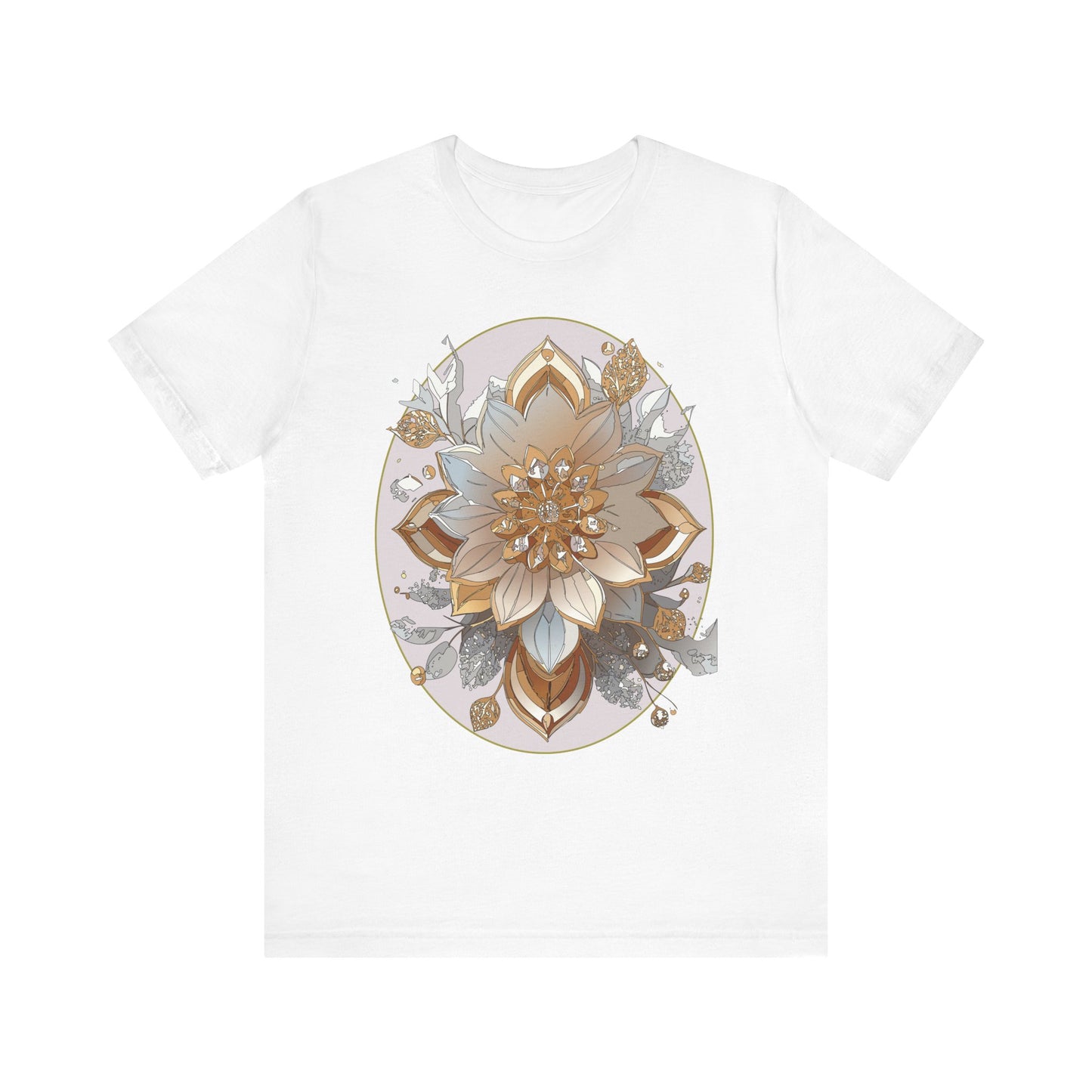 Floral Shirt, Flower Shirt, Tee Shirt with Antique Flower