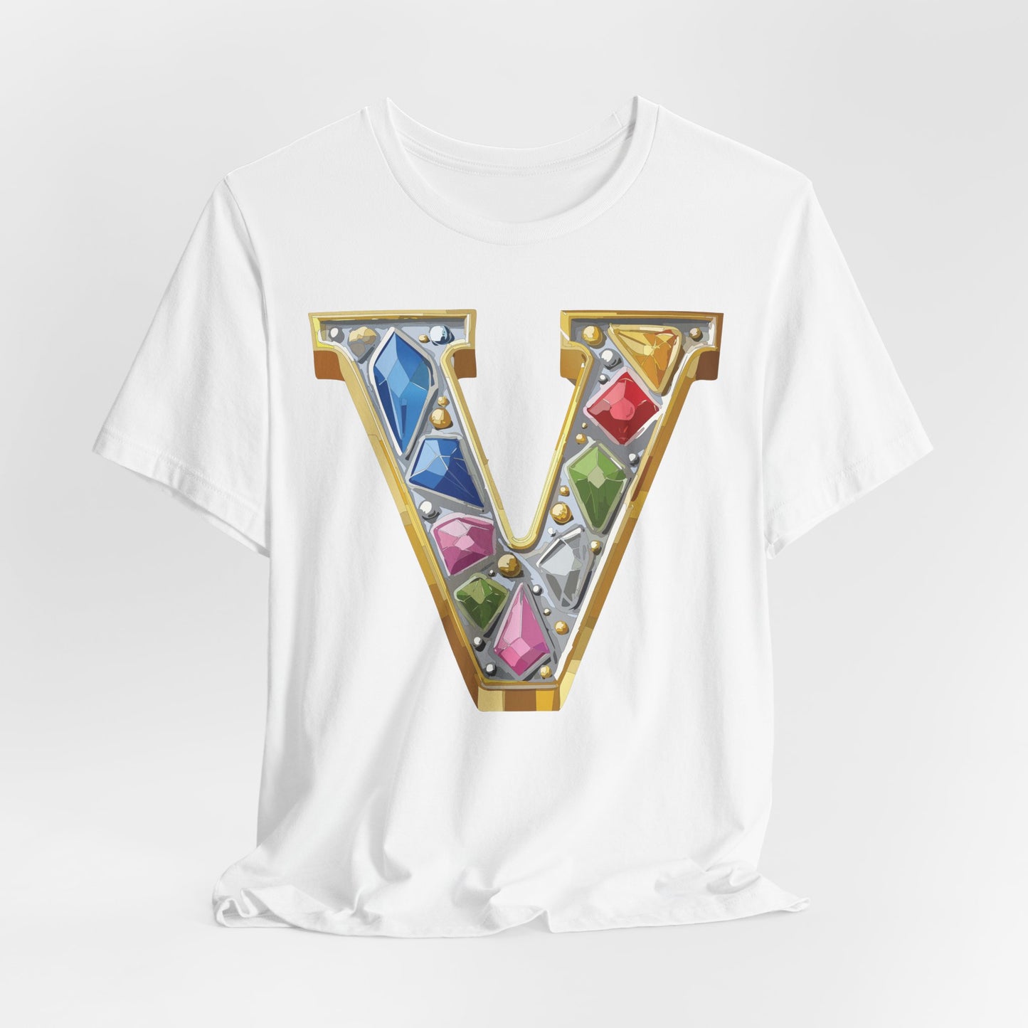 Letter Shirt, Shirt with Letters, Tee Shirt with Gold Letter, Shirt with Antique Letters