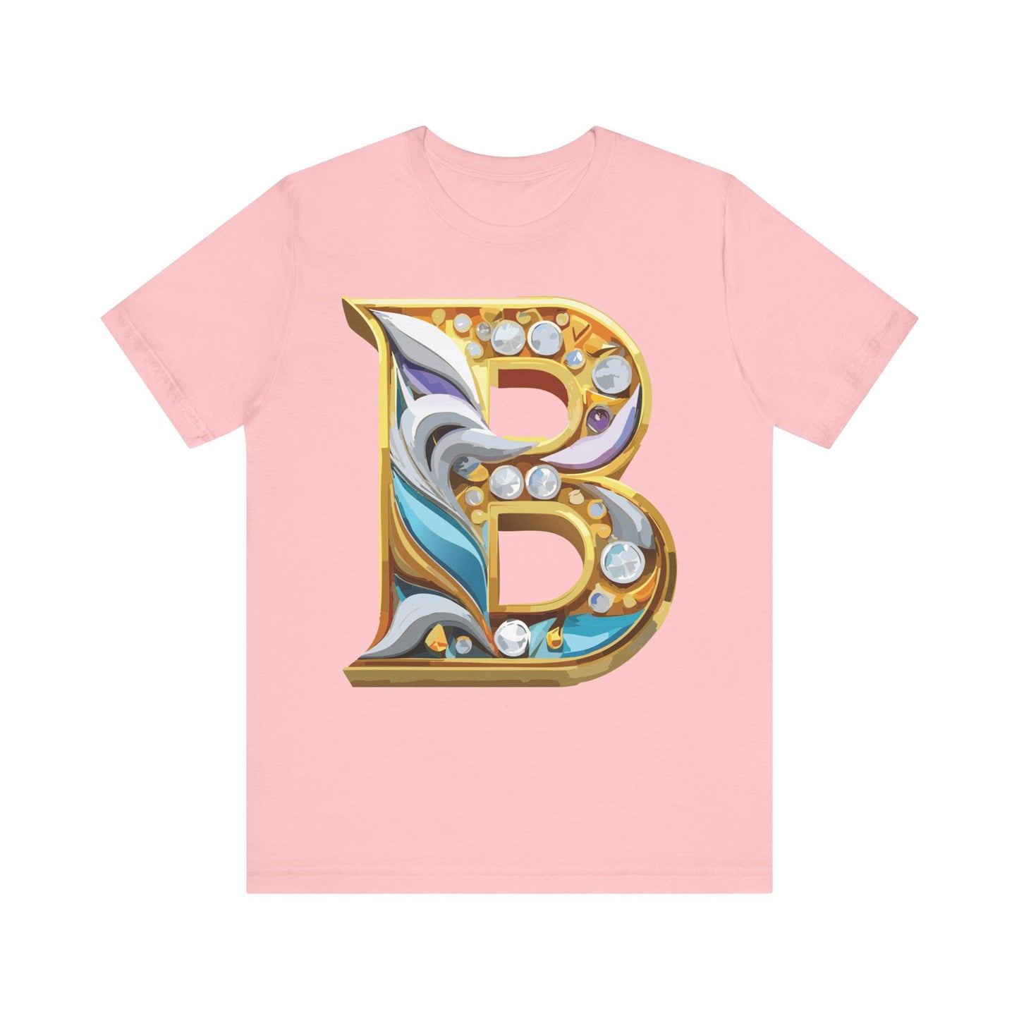 Letter Shirt, Shirt with Letters, Tee Shirt with Gold Letter, Shirt with Antique Letters