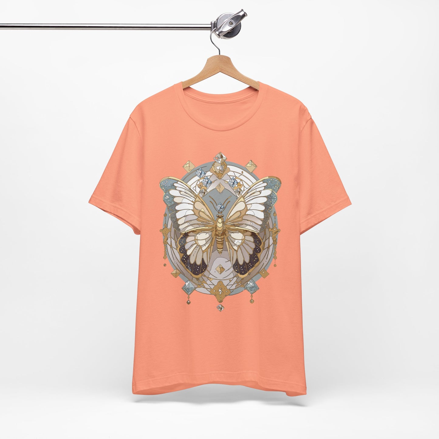Butterfly Shirt, Shirt with Butterfly, Tee Shirt with Antique Butterfly
