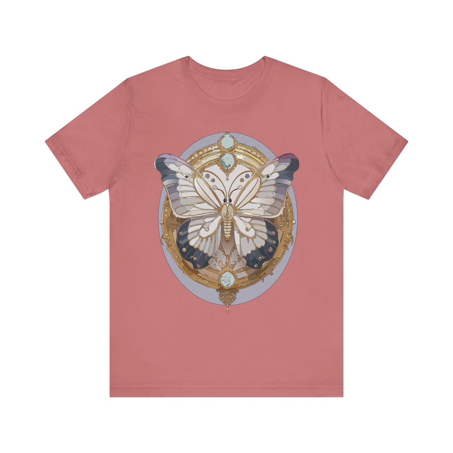 Butterfly Shirt, Shirt with Butterfly, Tee Shirt with Antique Butterfly