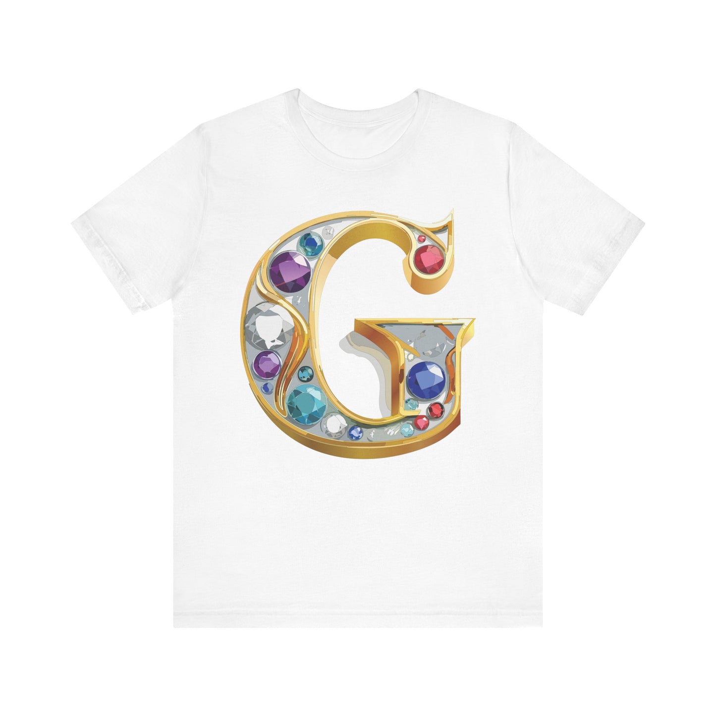 Letter Shirt, Shirt with Letters, Tee Shirt with Gold Letter, Shirt with Antique Letters