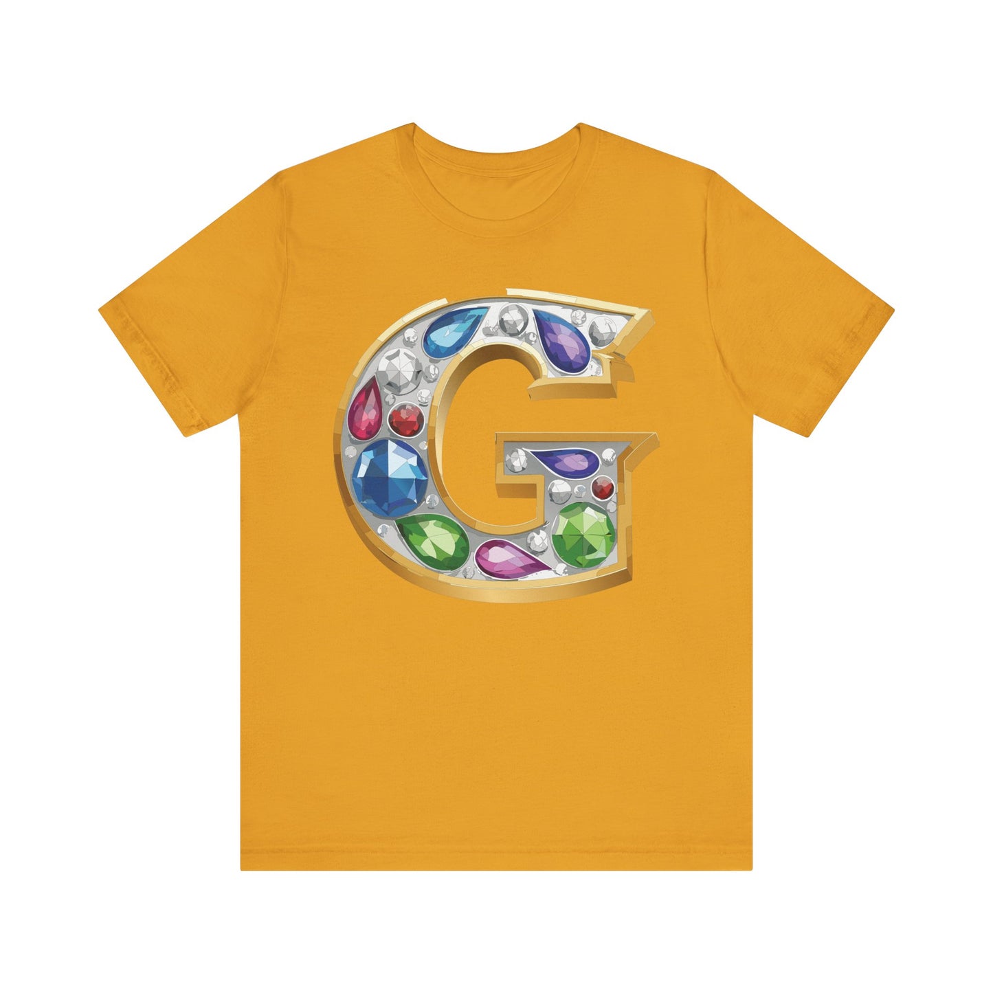Letter Shirt, Shirt with Letters, Tee Shirt with Gold Letter, Shirt with Antique Letters