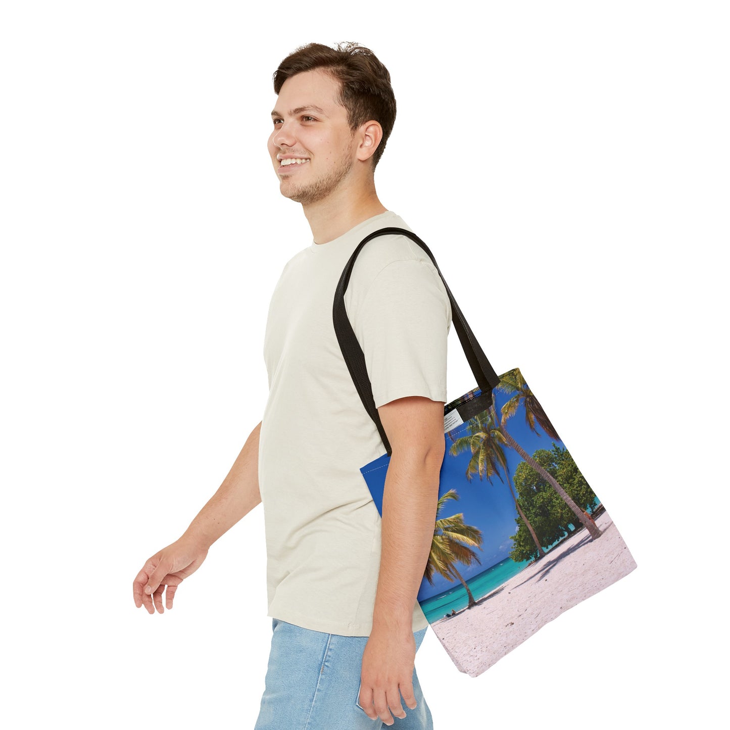 Canvas Bag with Beach Prints