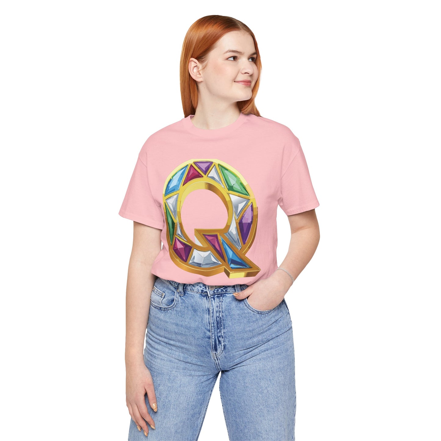 Letter Shirt, Shirt with Letters, Tee Shirt with Gold Letter, Shirt with Antique Letters