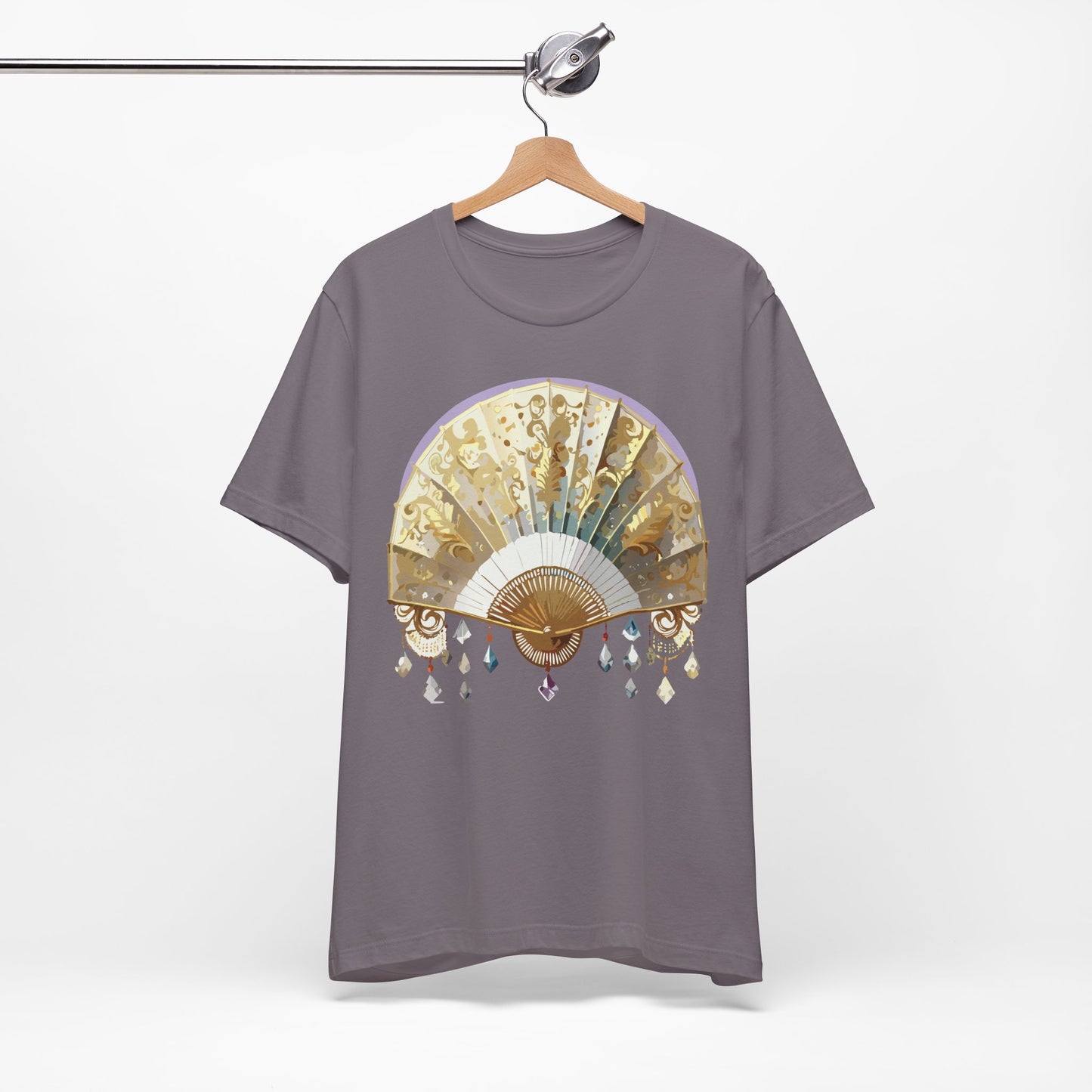 Fan shirt, Shirt with Fan, Tee Shirt with Gold Blower