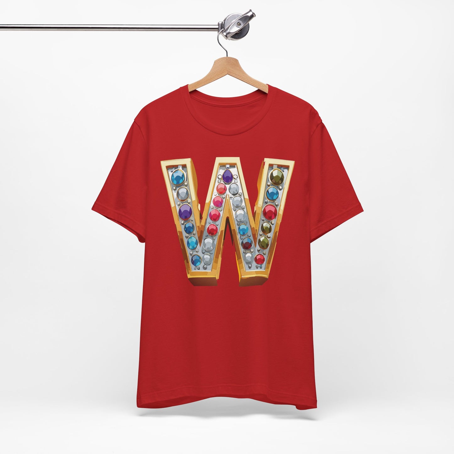 Letter Shirt, Shirt with Letters, Tee Shirt with Gold Letter, Shirt with Antique Letters