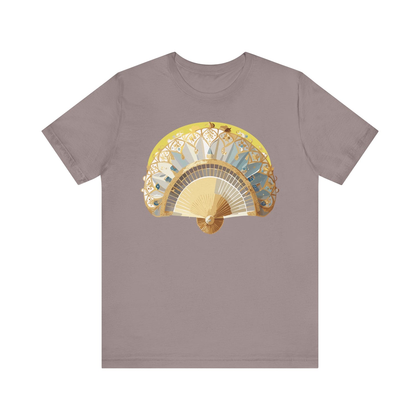 Fan shirt, Shirt with Fan, Tee Shirt with Gold Blower