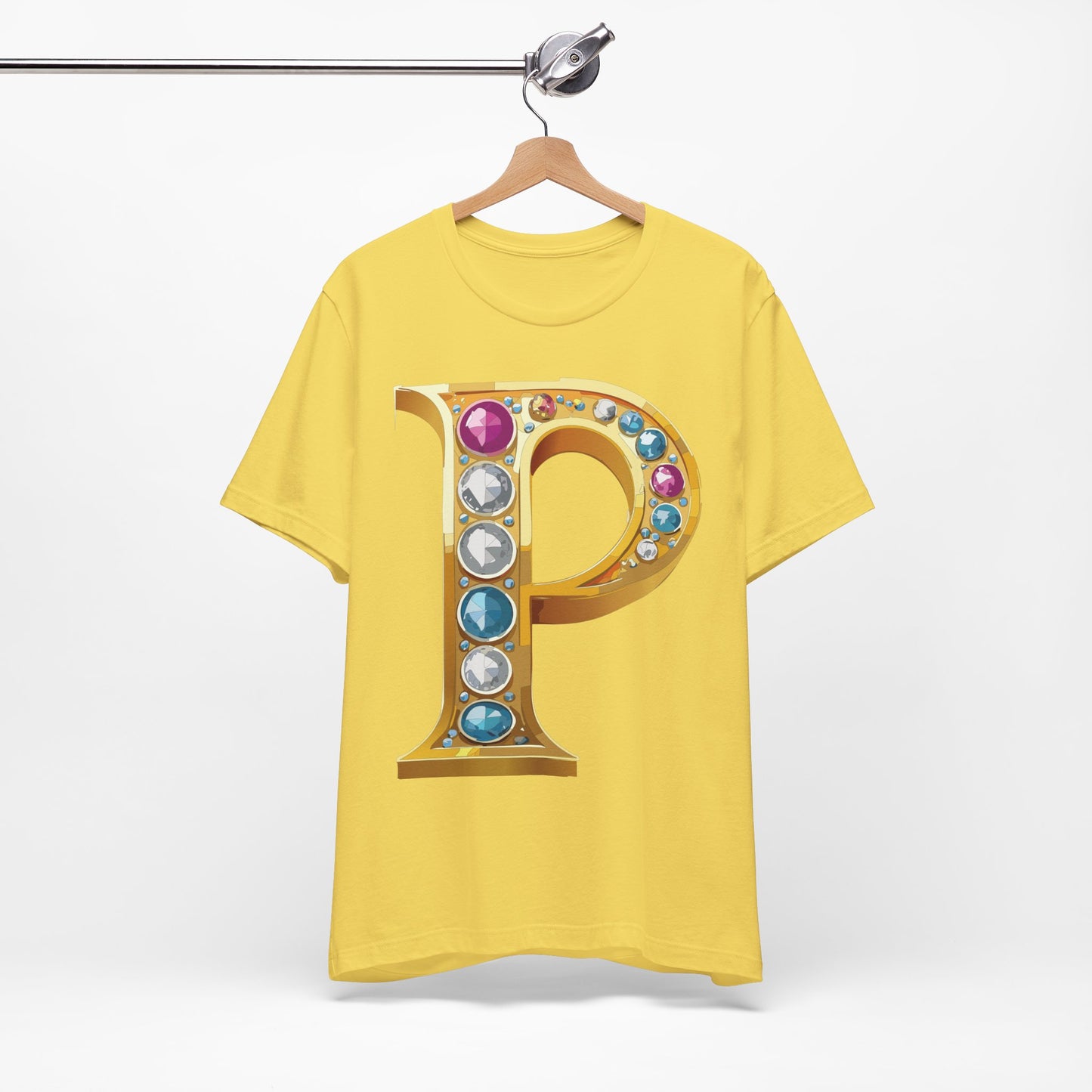 Letter Shirt, Shirt with Letters, Tee Shirt with Gold Letter, Shirt with Antique Letters