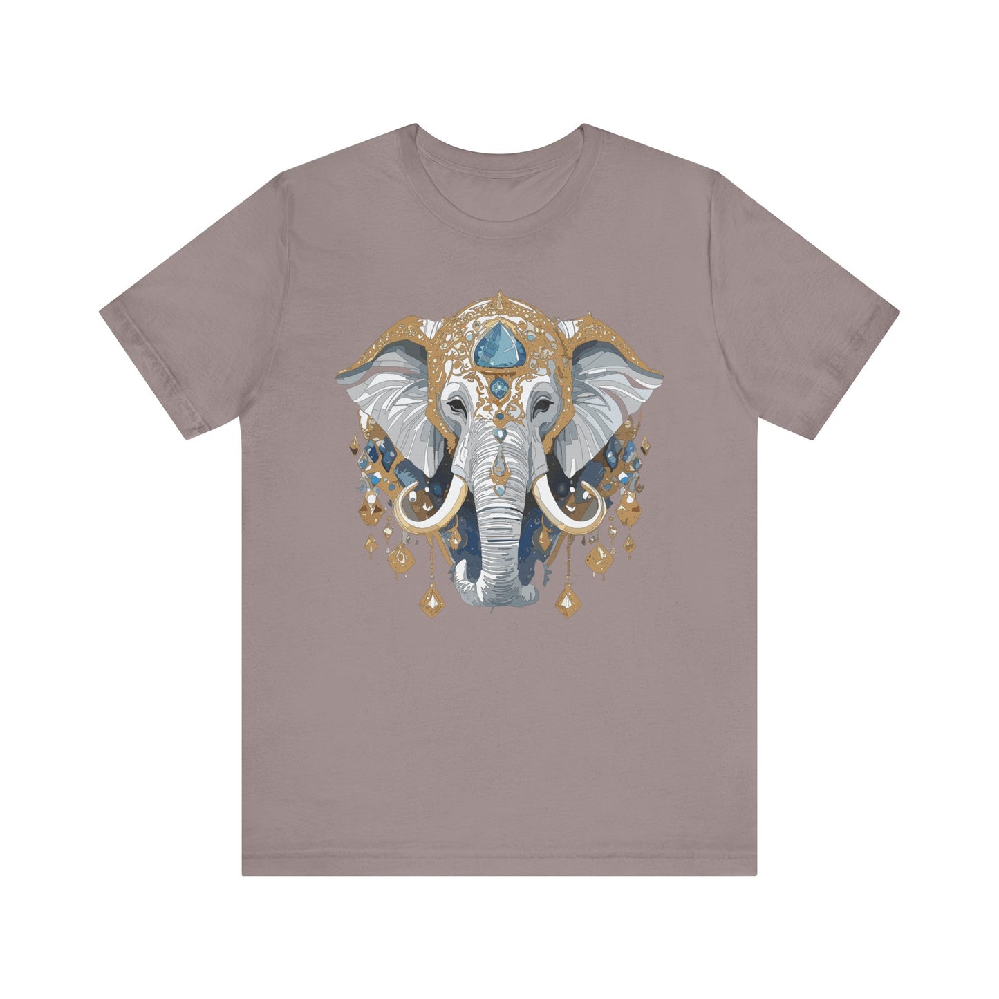 Animal Shirt, Shirt with Animal, Tee Shirt with Gold Animal Medal, Shirt with Antique Animal Medallion