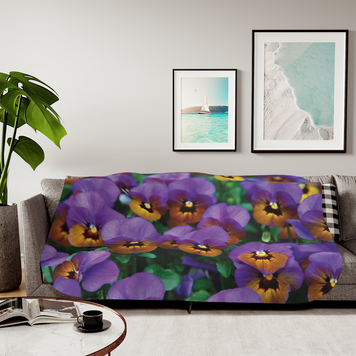 Floral Sherpa Blanket