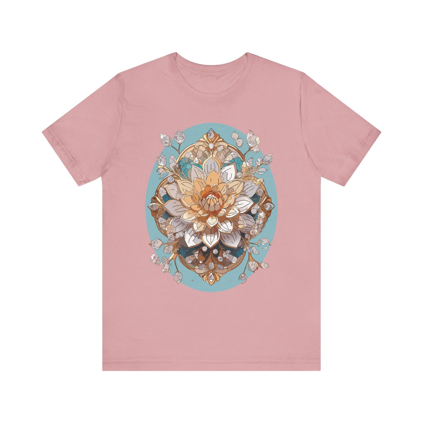 Floral Shirt, Flower Shirt, Tee Shirt with Antique Flower