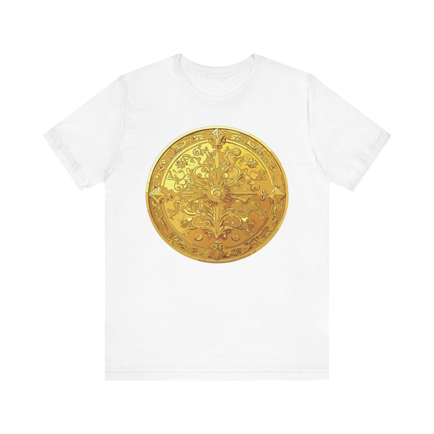 Coin Shirt, Shirt with Coin, Tee Shirt with Gold Coin, Shirt with Antique Coin