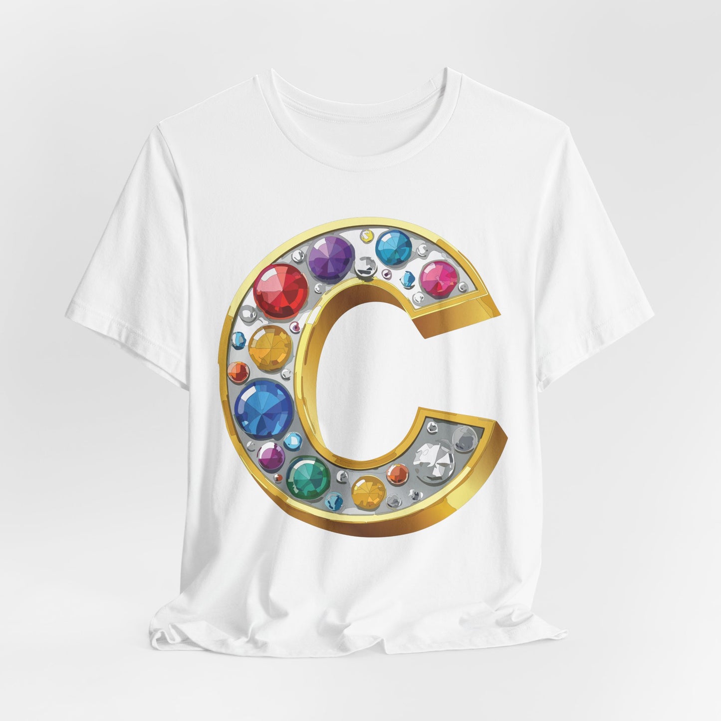 Letter Shirt, Shirt with Letters, Tee Shirt with Gold Letter, Shirt with Antique Letters