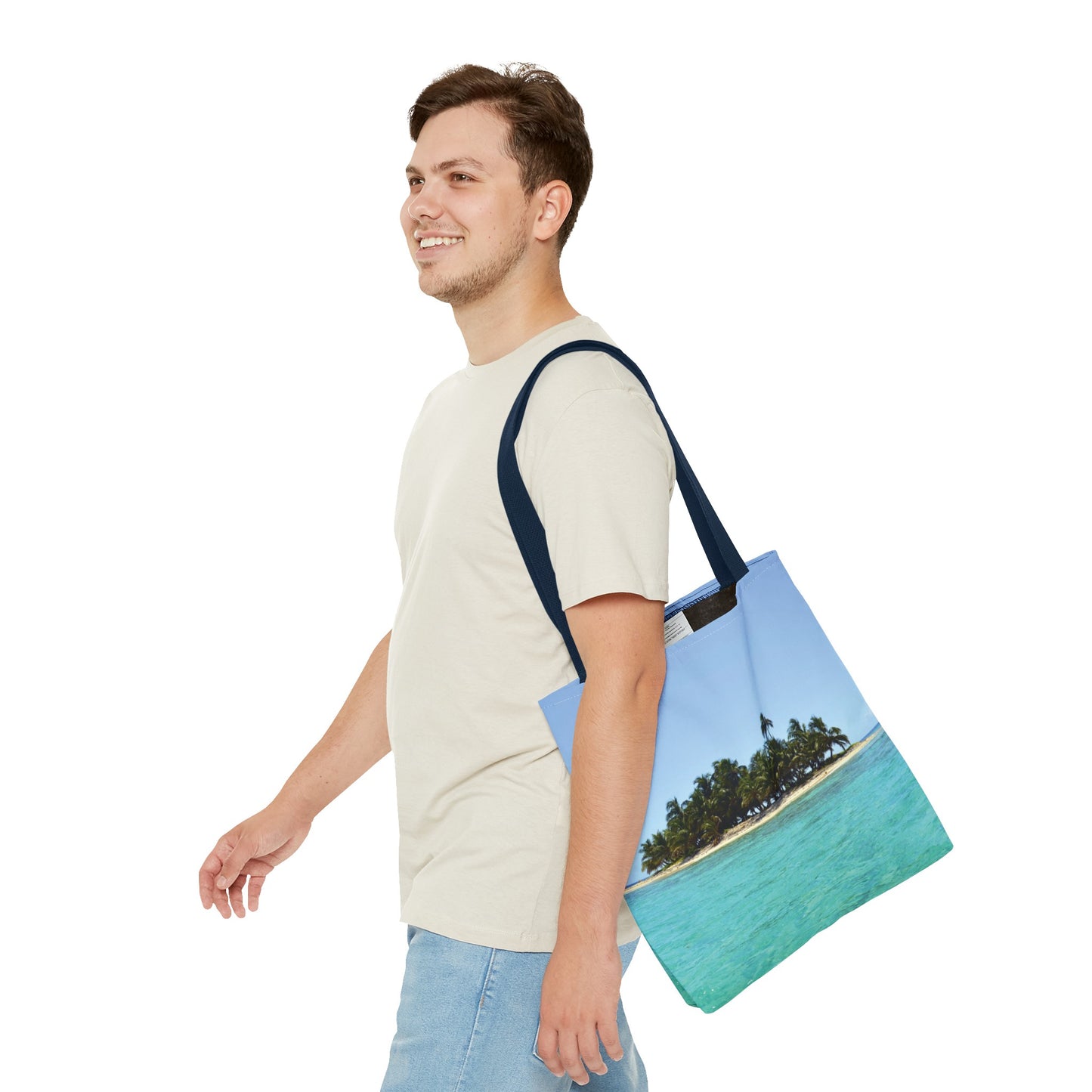 Canvas Bag with Beach Prints