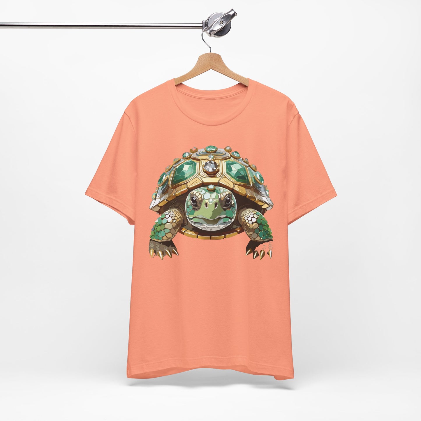 Animal Shirt, Shirt with Animal, Tee Shirt with Gold Animal Medal, Shirt with Antique Animal Medallion