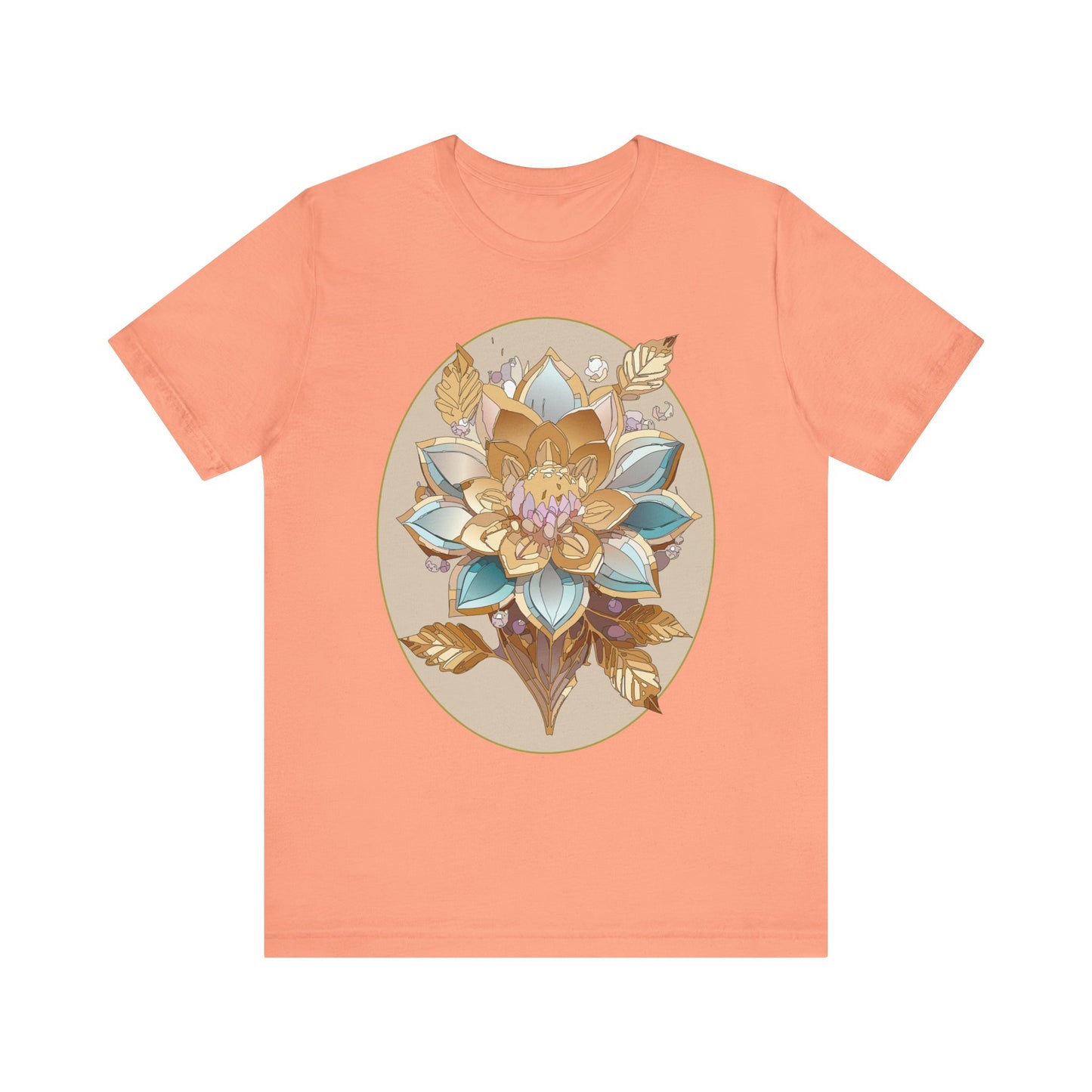 Floral Shirt, Flower Shirt, Tee Shirt with Antique Flower