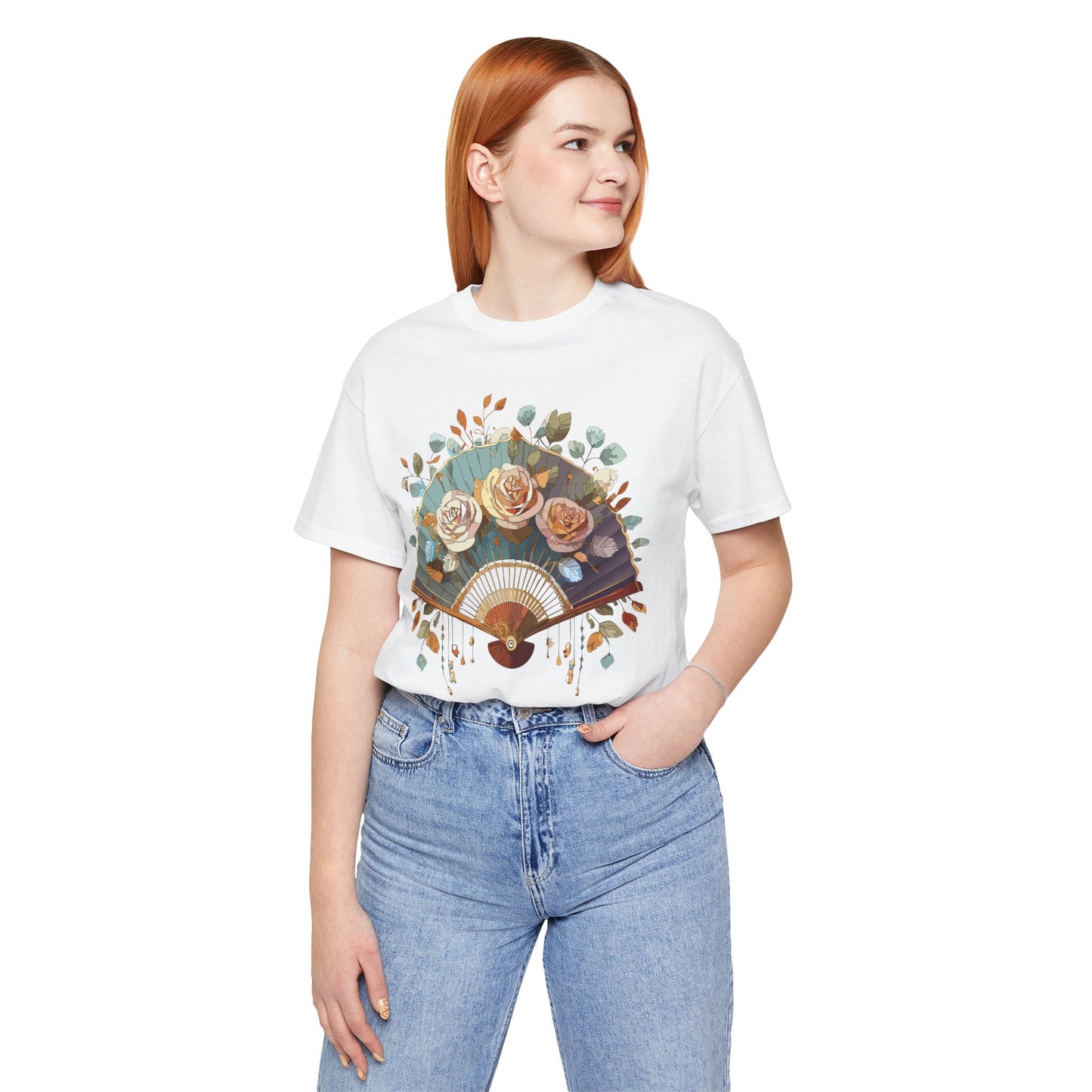Fan shirt, Shirt with Fan, Tee Shirt with Gold Blower