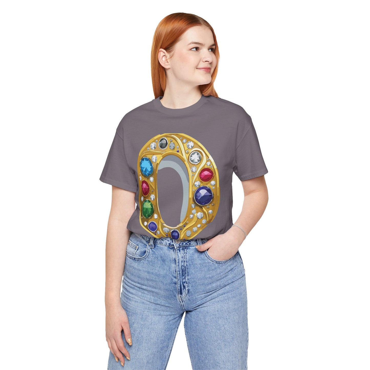 Letter Shirt, Shirt with Letters, Tee Shirt with Gold Letter, Shirt with Antique Letters