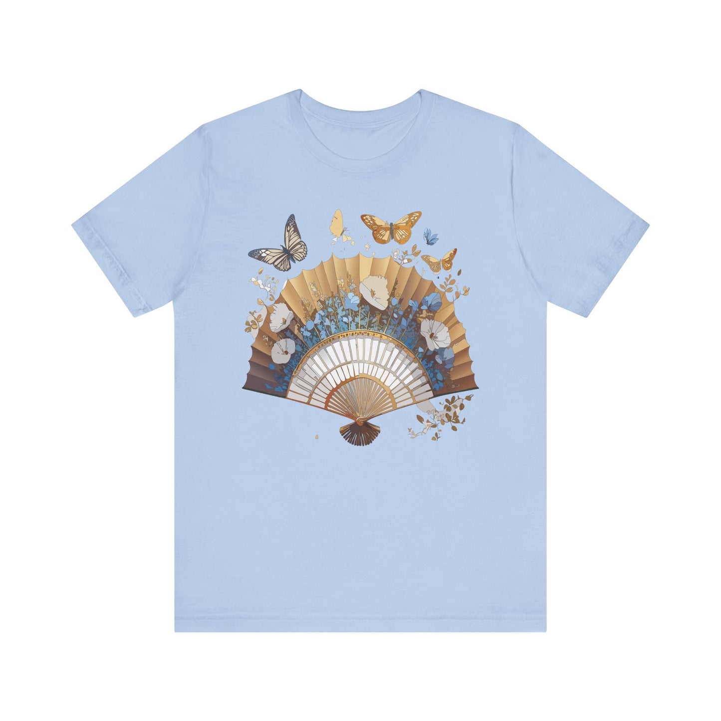 Fan shirt, Shirt with Fan, Tee Shirt with Gold Blower