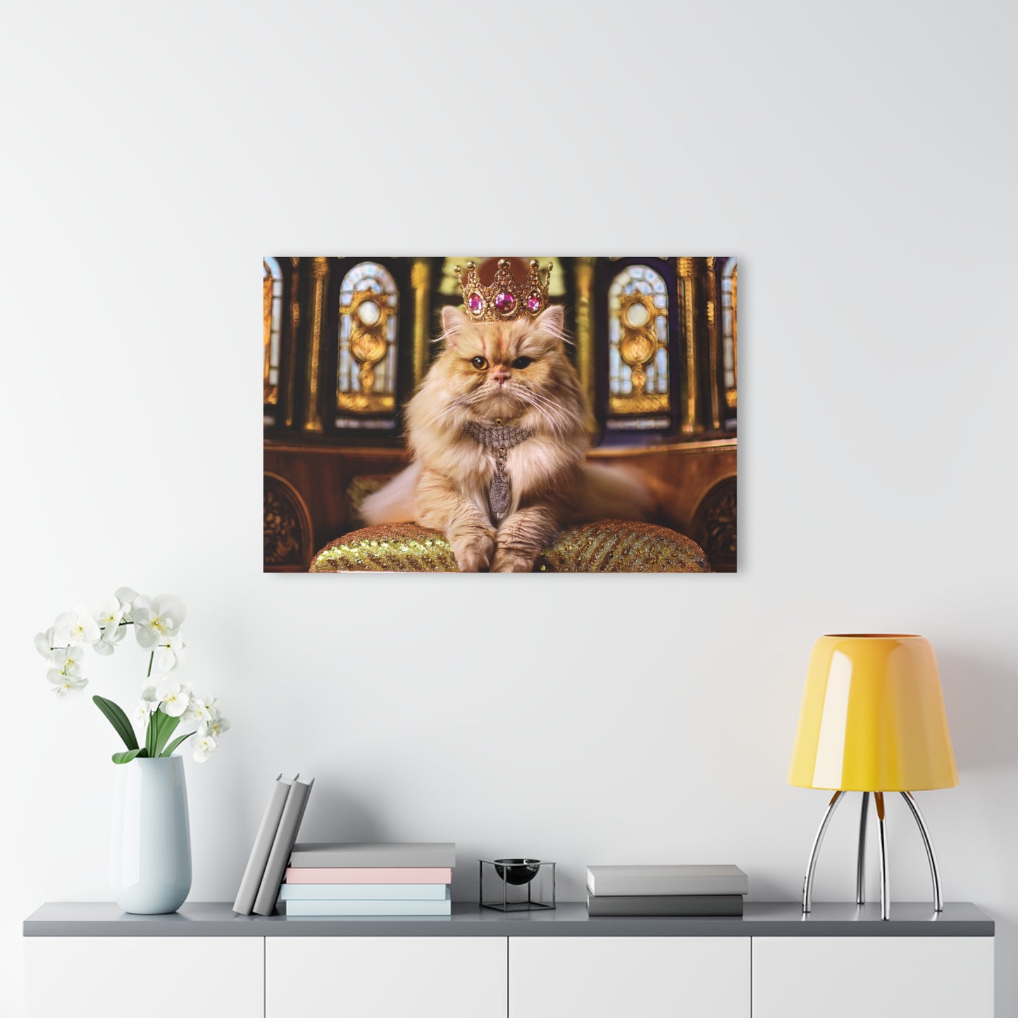 Crown Cat Wall Decor, Wall Art Decor with Animals 3