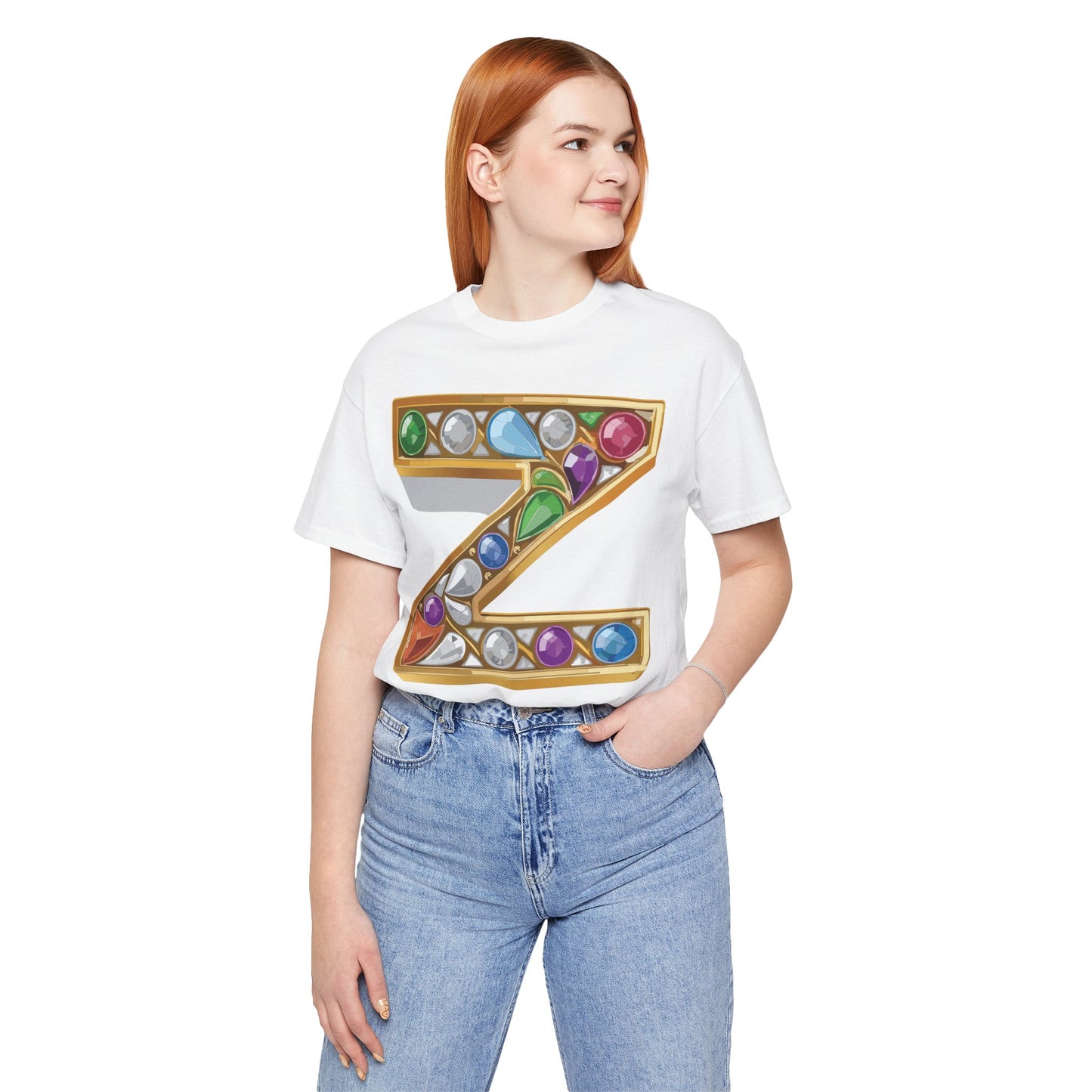 Letter Shirt, Shirt with Letters, Tee Shirt with Gold Letter, Shirt with Antique Letters