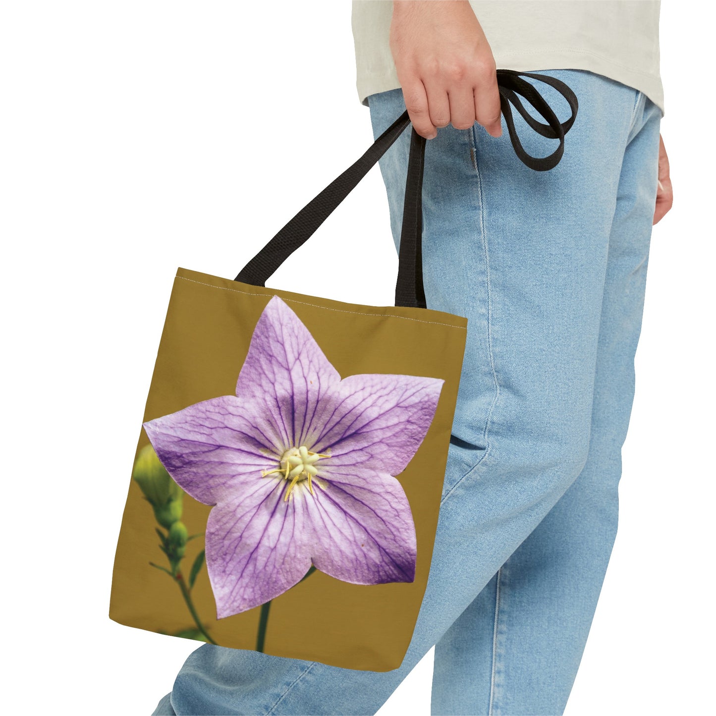 Canvas Bag with Floral Prints