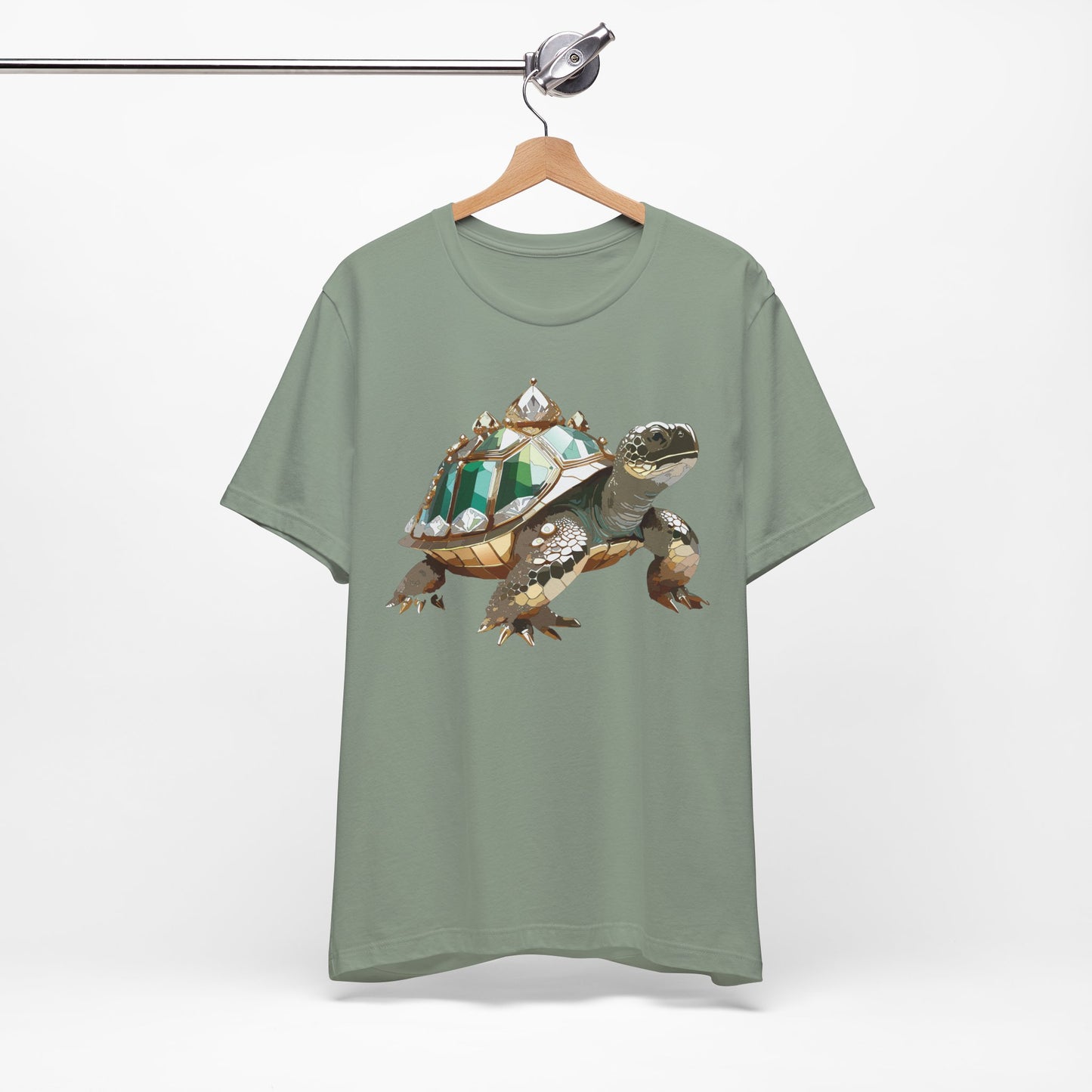 Animal Shirt, Shirt with Animal, Tee Shirt with Gold Animal Medal, Shirt with Antique Animal Medallion