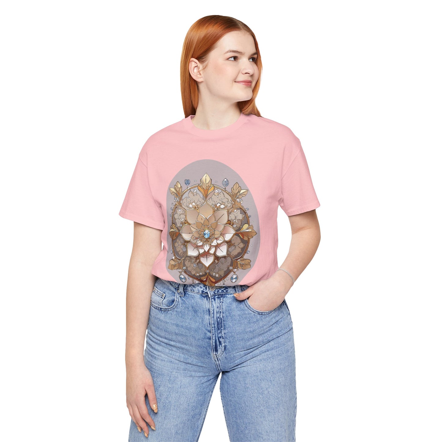 Floral Shirt, Flower Shirt, Tee Shirt with Antique Flower