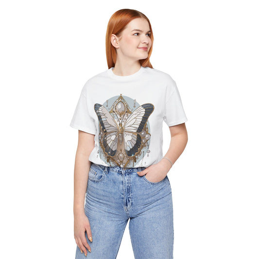 Butterfly Shirt, Shirt with Butterfly, Tee Shirt with Antique Butterfly