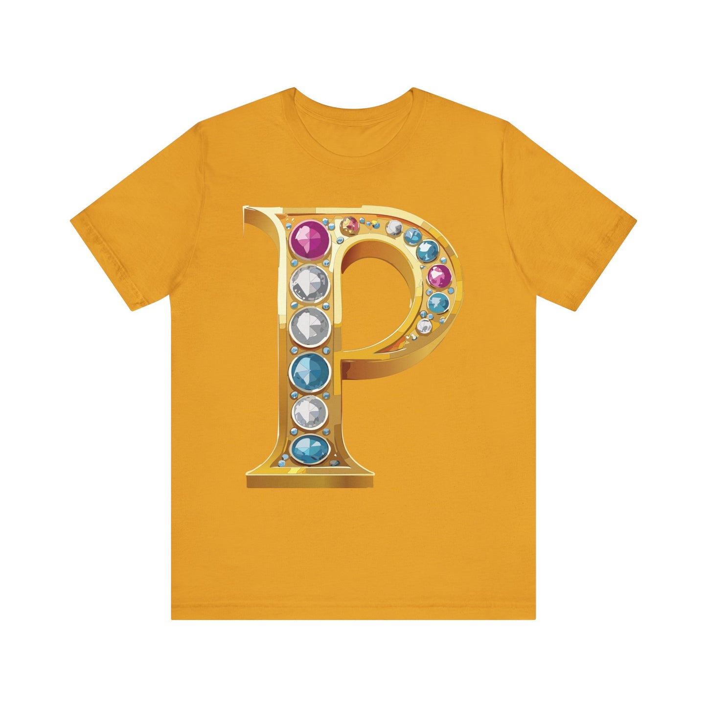 Letter Shirt, Shirt with Letters, Tee Shirt with Gold Letter, Shirt with Antique Letters