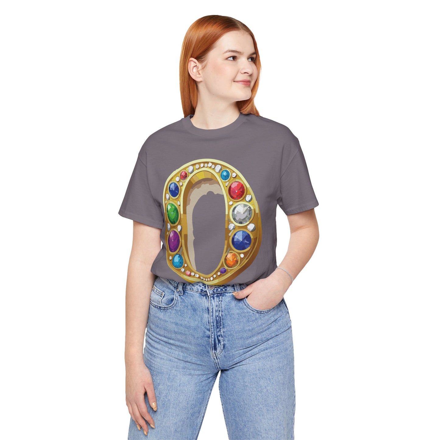 Letter Shirt, Shirt with Letters, Tee Shirt with Gold Letter, Shirt with Antique Letters