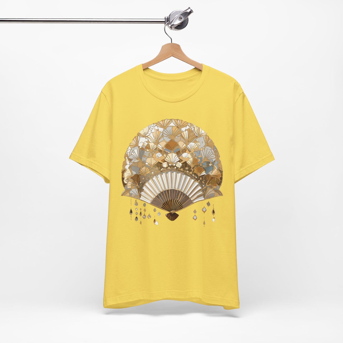 Fan shirt, Shirt with Fan, Tee Shirt with Gold Blower