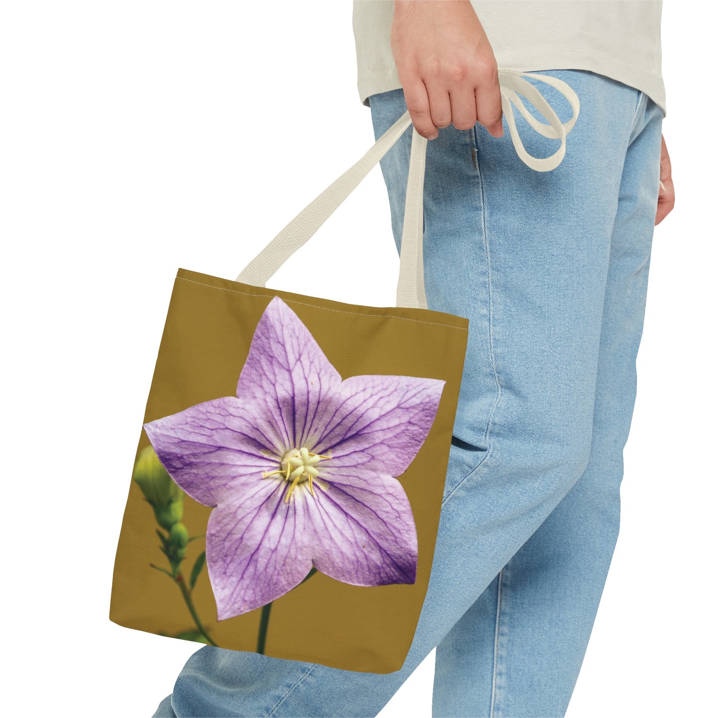 Canvas Bag with Floral Prints