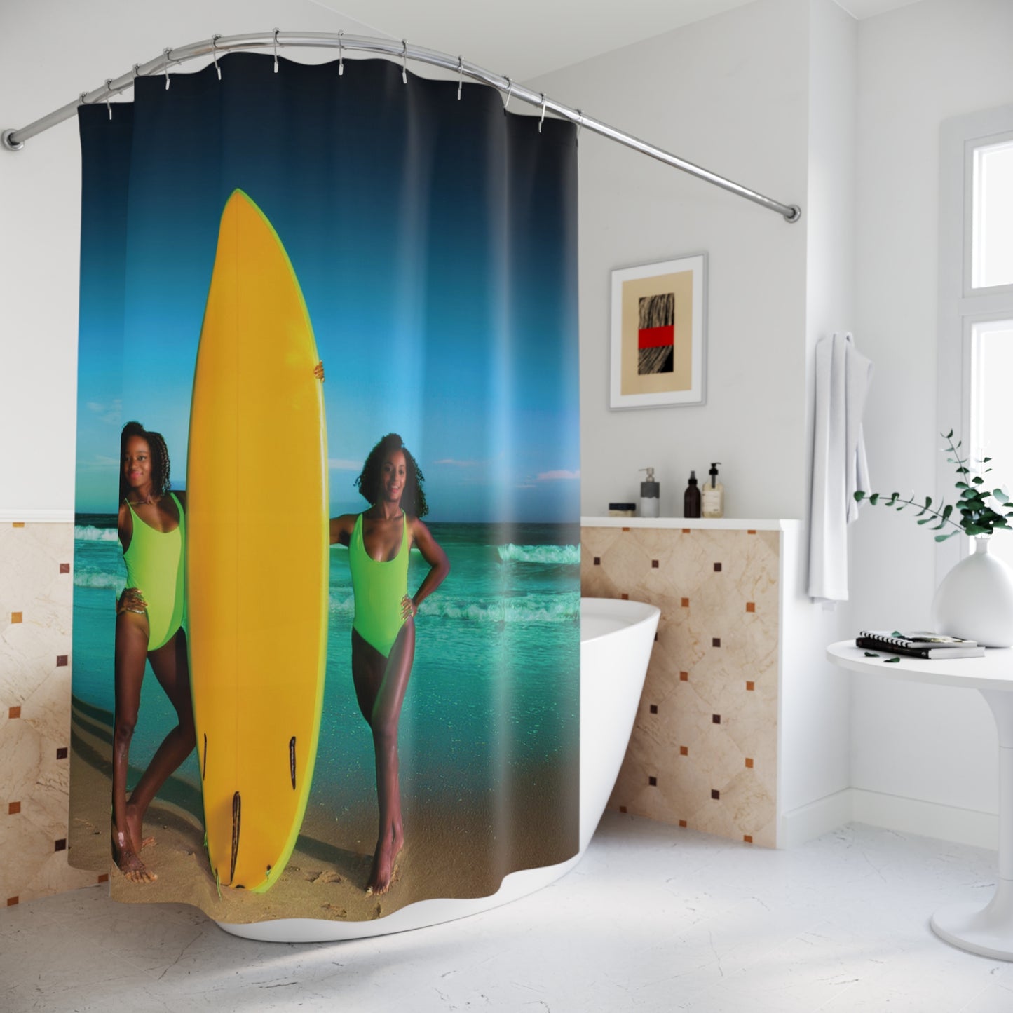 Woman Shower Curtain