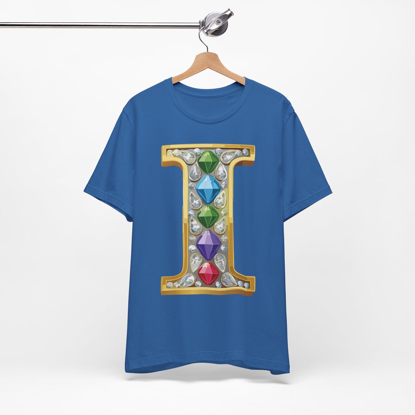 Letter Shirt, Shirt with Letters, Tee Shirt with Gold Letter, Shirt with Antique Letters