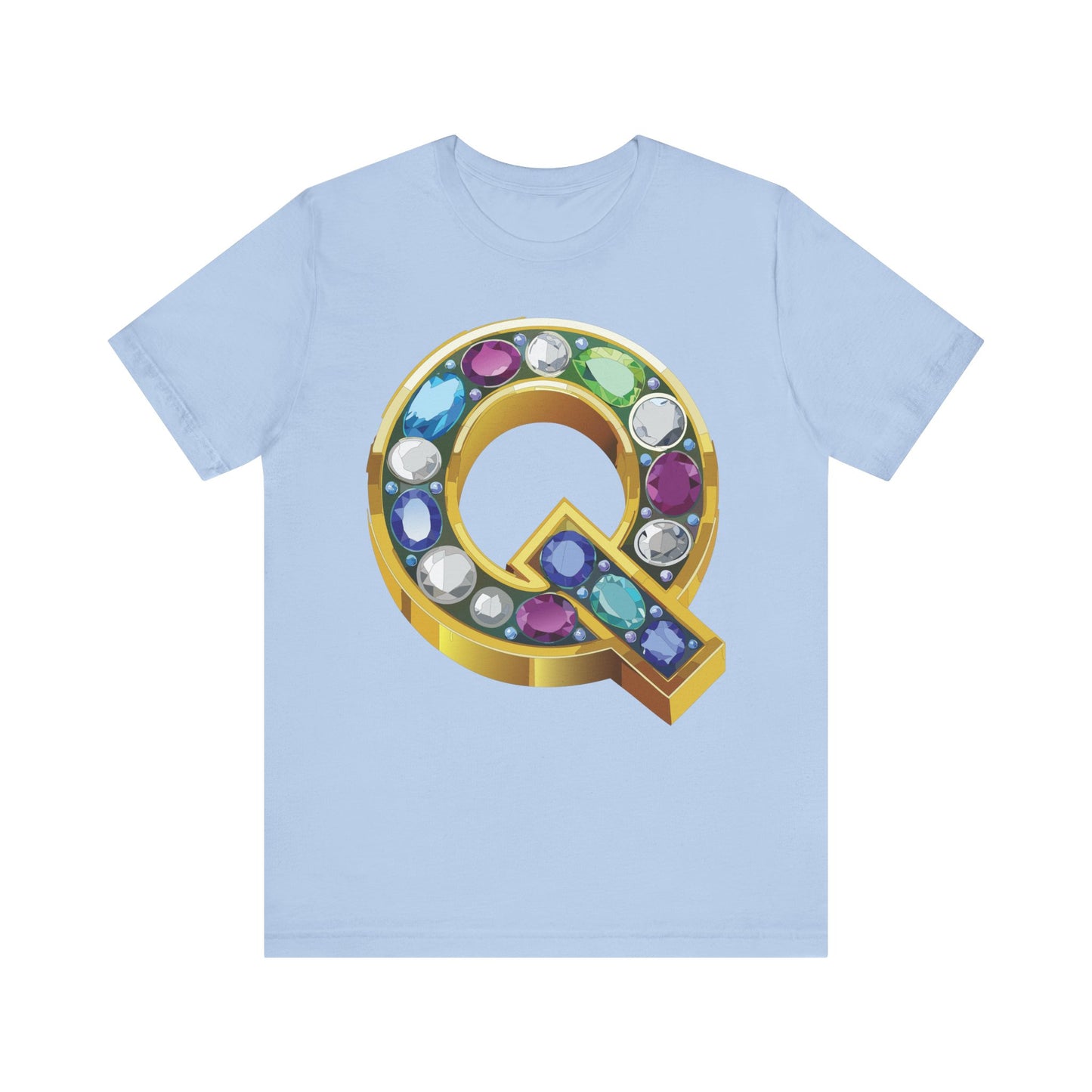 Letter Shirt, Shirt with Letters, Tee Shirt with Gold Letter, Shirt with Antique Letters