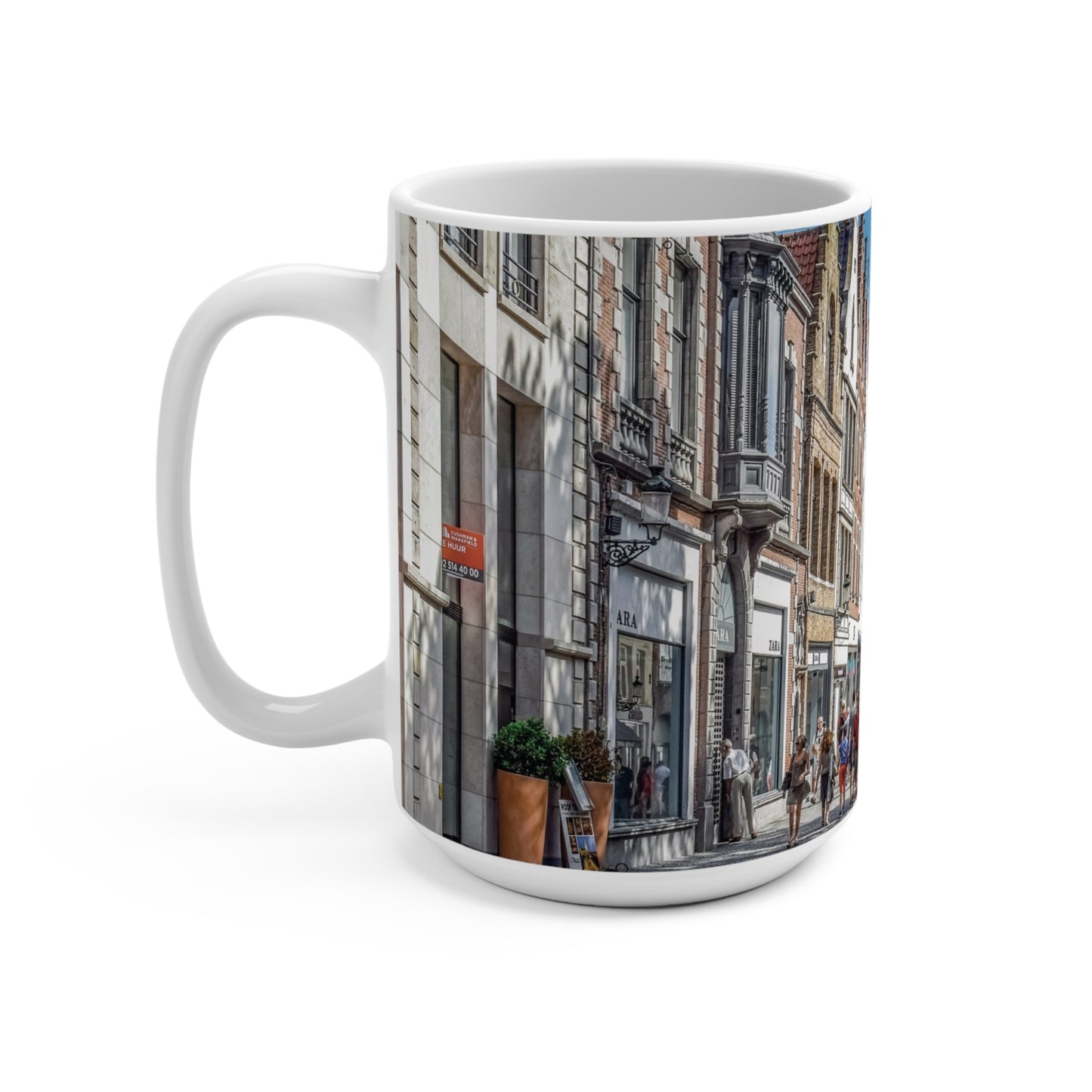 Coffee & Tea Mug with City prints, 15oz