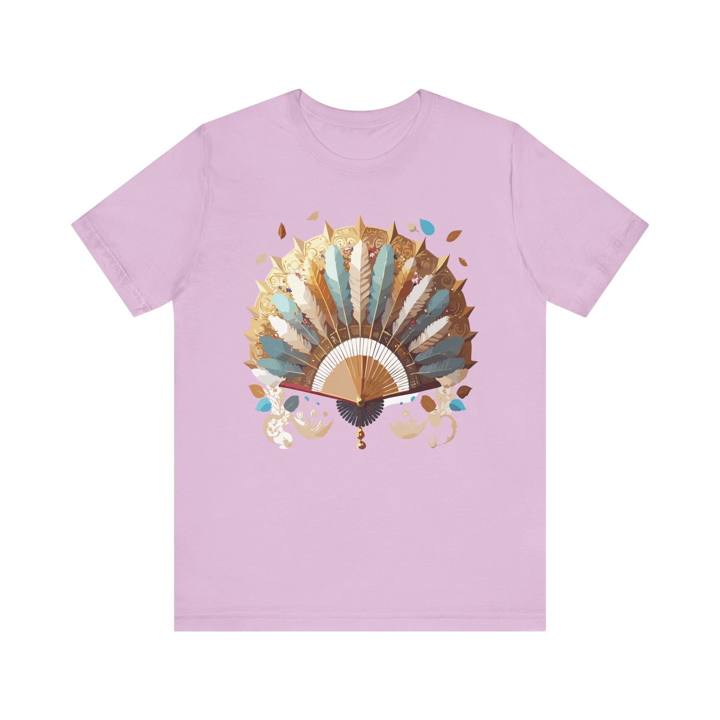 Fan shirt, Shirt with Fan, Tee Shirt with Gold Blower