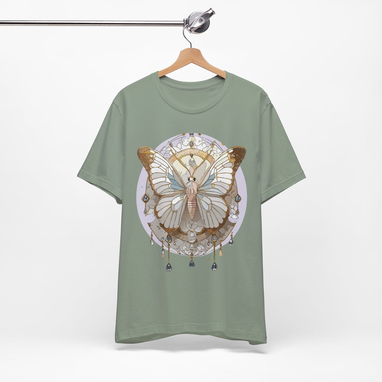 Butterfly Shirt, Shirt with Butterfly, Tee Shirt with Antique Butterfly