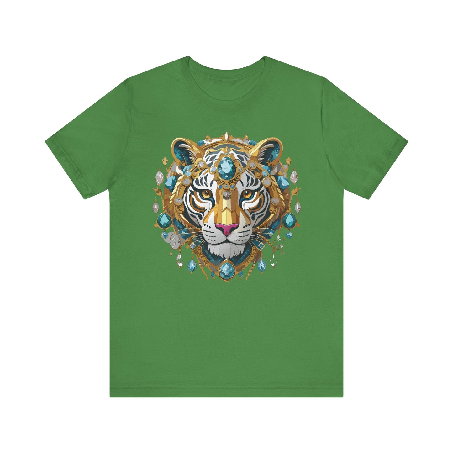 Animal Shirt, Shirt with Animal, Tee Shirt with Gold Animal Medal, Shirt with Antique Animal Medallion