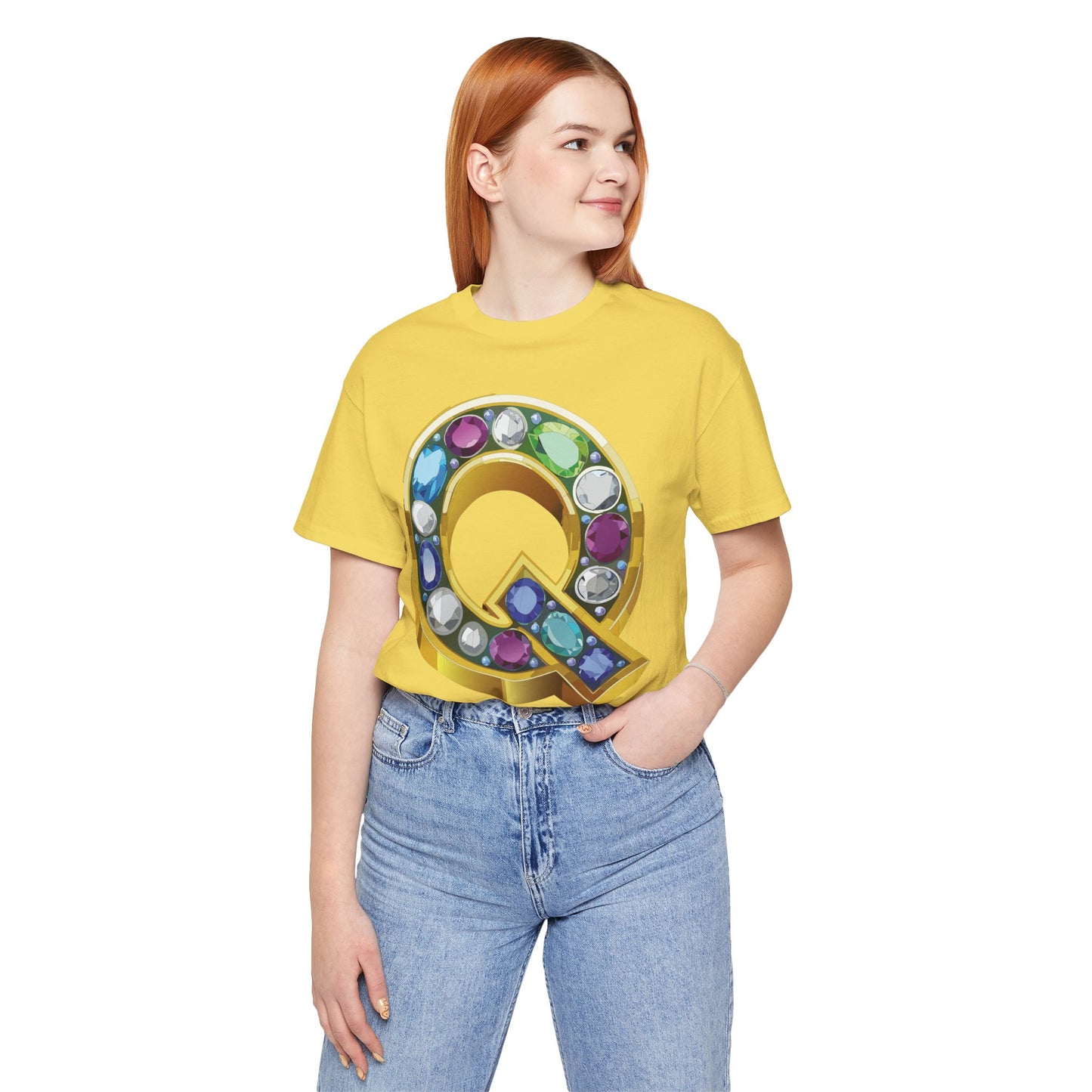 Letter Shirt, Shirt with Letters, Tee Shirt with Gold Letter, Shirt with Antique Letters