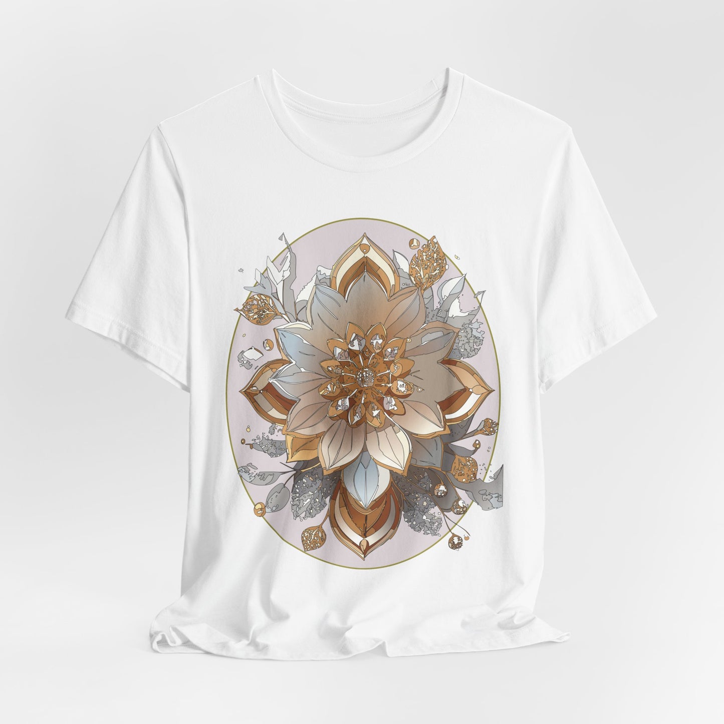 Floral Shirt, Flower Shirt, Tee Shirt with Antique Flower