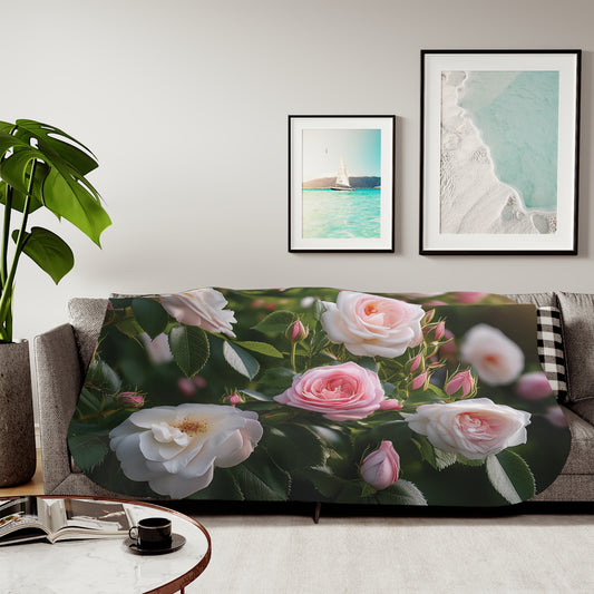 Floral Sherpa Blanket