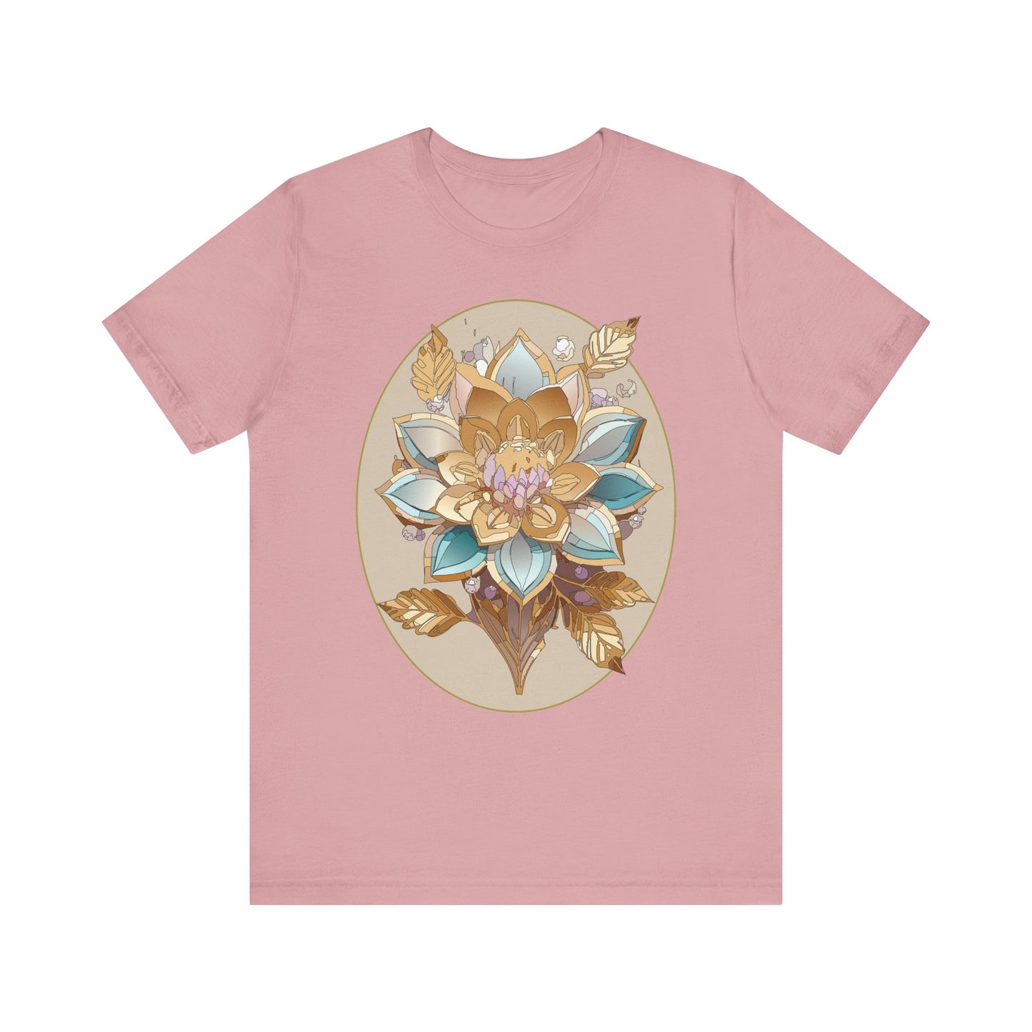 Floral Shirt, Flower Shirt, Tee Shirt with Antique Flower